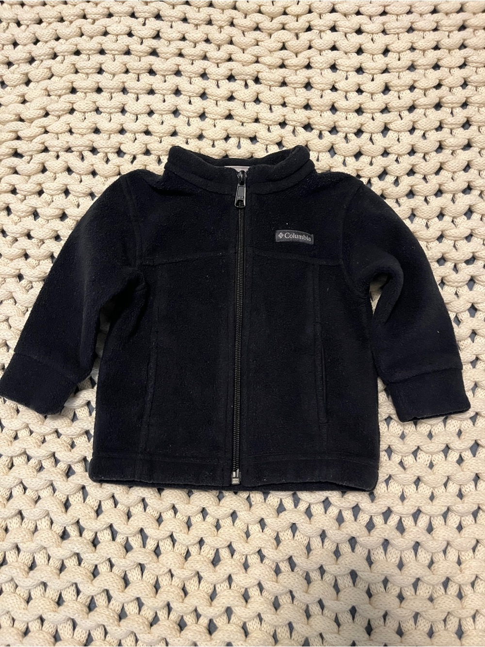 Columbia Black Fleece Zip-Up Jacket